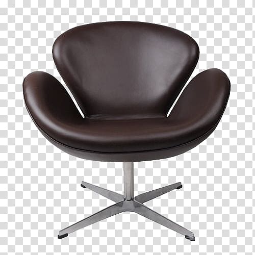 Model 3107 chair Ant Chair Egg Eames Lounge Chair, Creative leather chair transparent background PNG clipart
