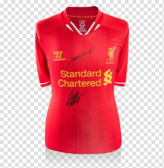 Jersey Liverpool F.C. T-shirt Football Anfield, T-shirt transparent background PNG clipart