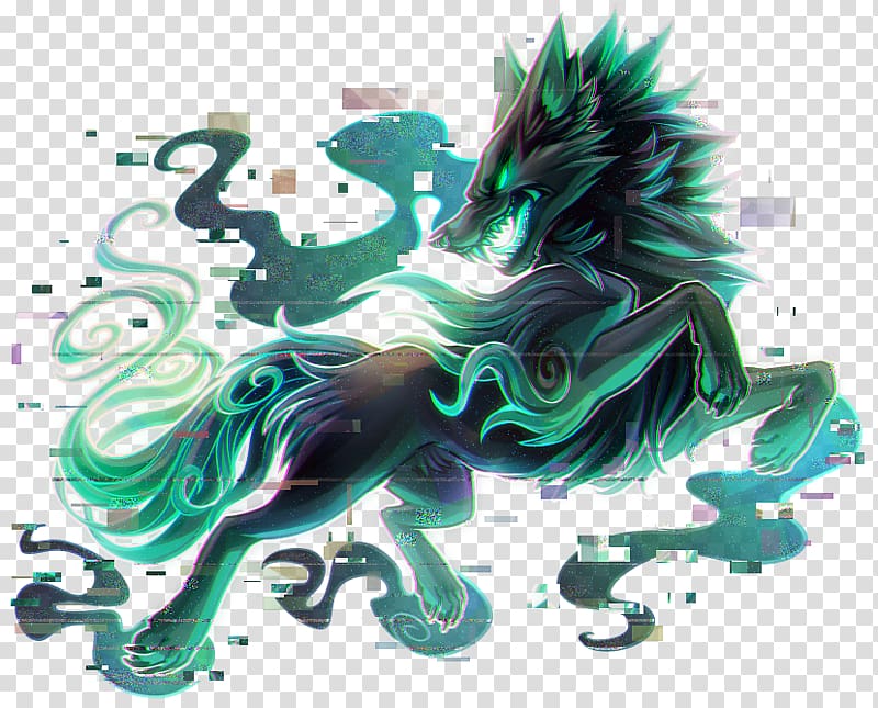 Gray Wolf Drawing Anime Puppy Art Blue Wolf Transparent