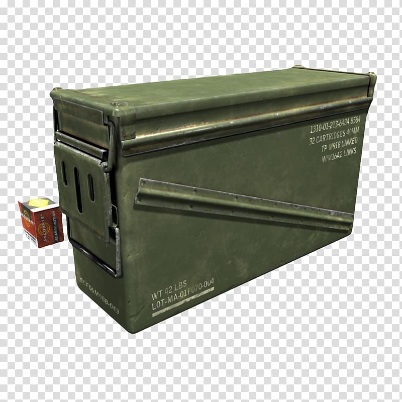 3D modeling Ammunition box 3D computer graphics TurboSquid, Long strip green ammunition box transparent background PNG clipart
