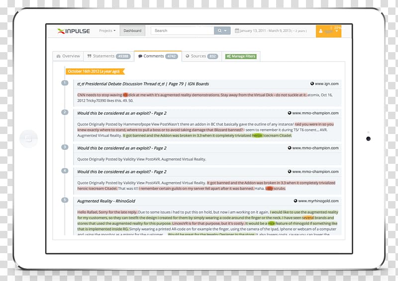 Computer program Web page Screenshot, Sentiment Analysis transparent background PNG clipart