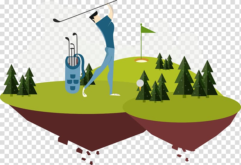 Golf course Sport, Playing baseball transparent background PNG clipart