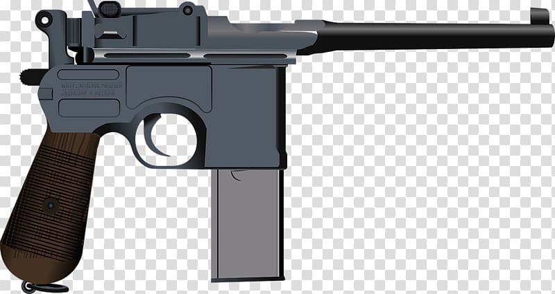 First World War Mauser C96 Semi-automatic pistol Firearm, weapon transparent background PNG clipart