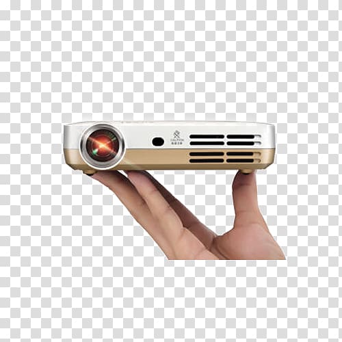 Video projector Light High-definition television Home cinema, Mini led home theater transparent background PNG clipart