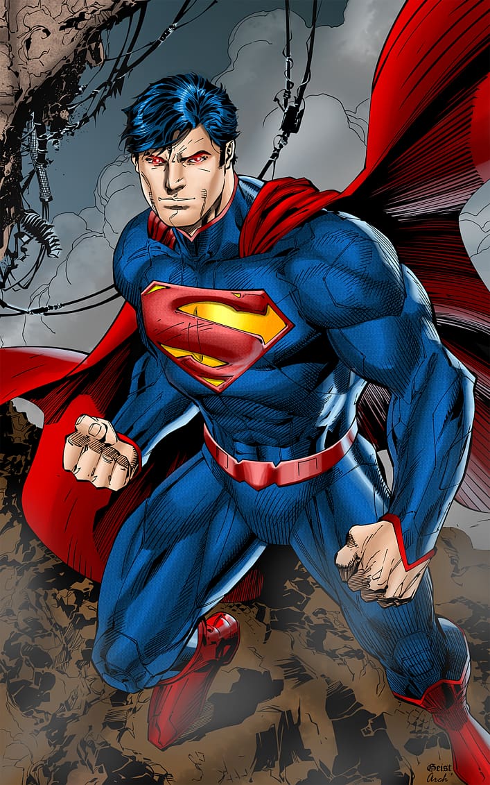 Jim Lee Superman Man of Steel The New 52 Justice League, superman transparent background PNG clipart