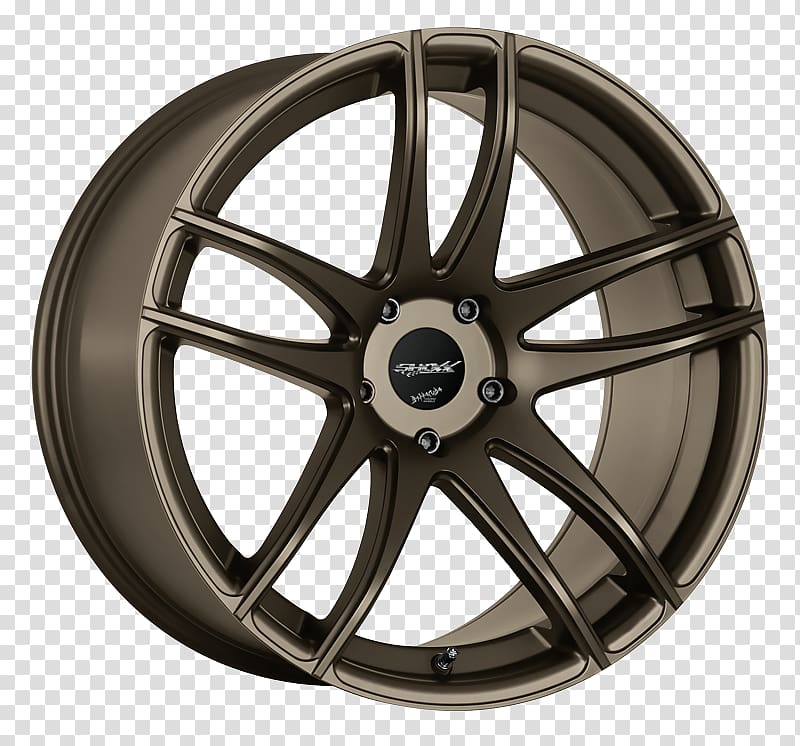 Rim Car Wheel Tire Spoke, bronze transparent background PNG clipart