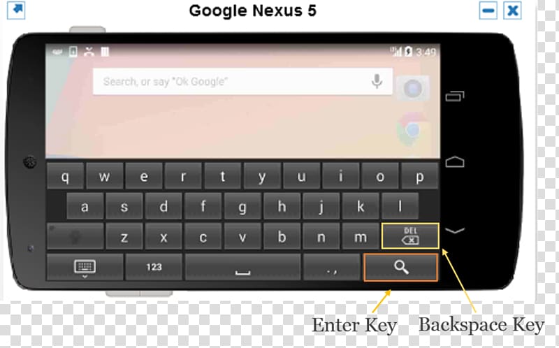 Smartphone Feature phone Computer keyboard Backspace Handheld Devices, smartphone transparent background PNG clipart