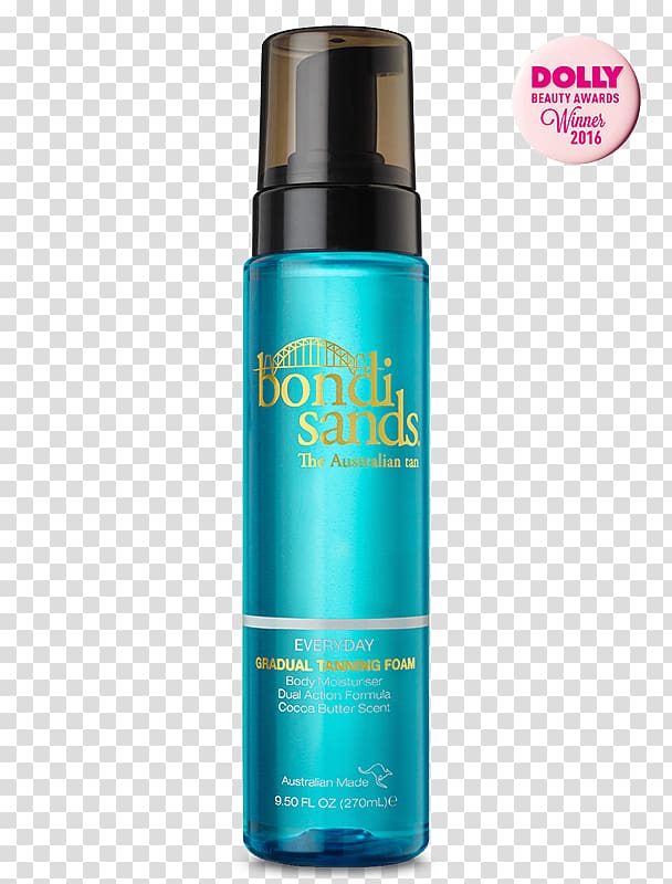 Lotion Sunless tanning Sun tanning Bondi Sands Self Tanning Foam Cosmetics, gradual transparent background PNG clipart