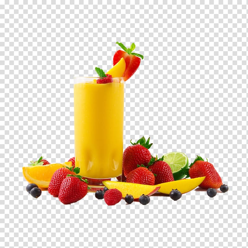 strawberry and apple juice, Ice cream Smoothie Milkshake Juice Cocktail, fruit juice transparent background PNG clipart