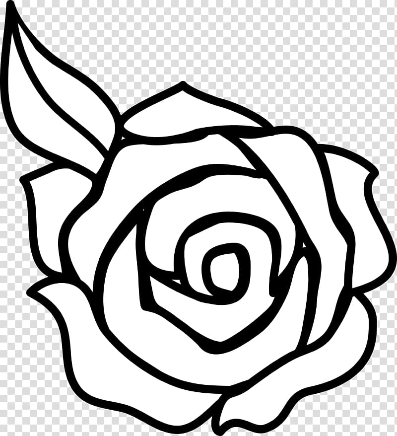 rose illustration, Rose Outline Drawing , Rose transparent background PNG clipart