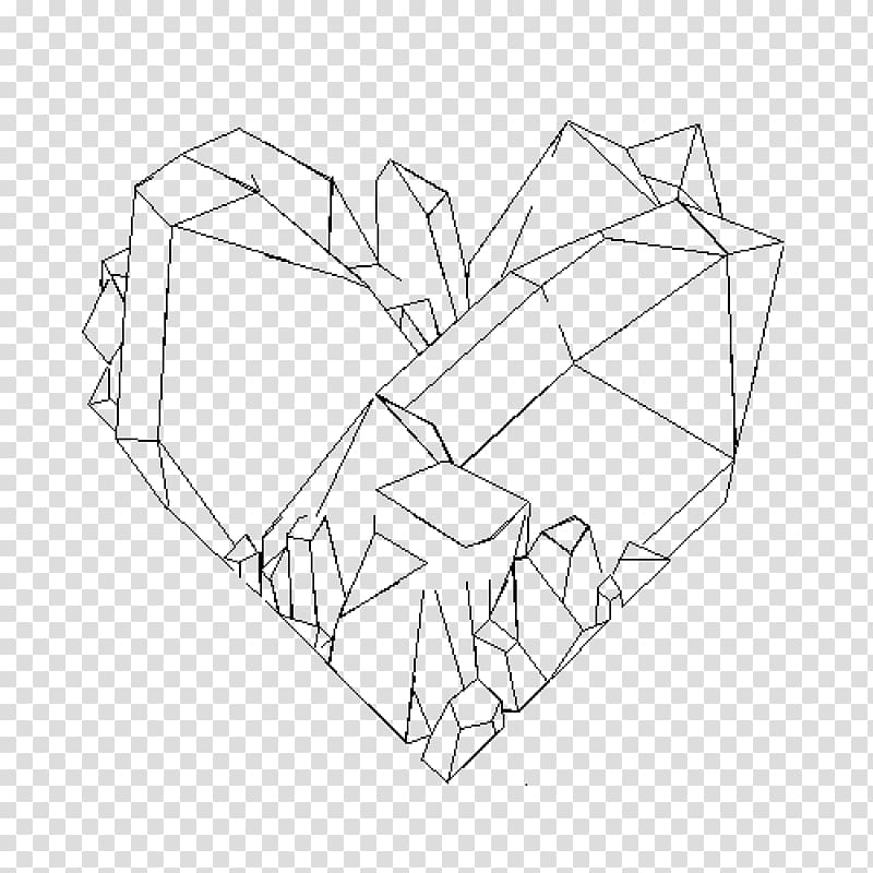 Crystal Drawing Line art, crystal transparent background PNG clipart
