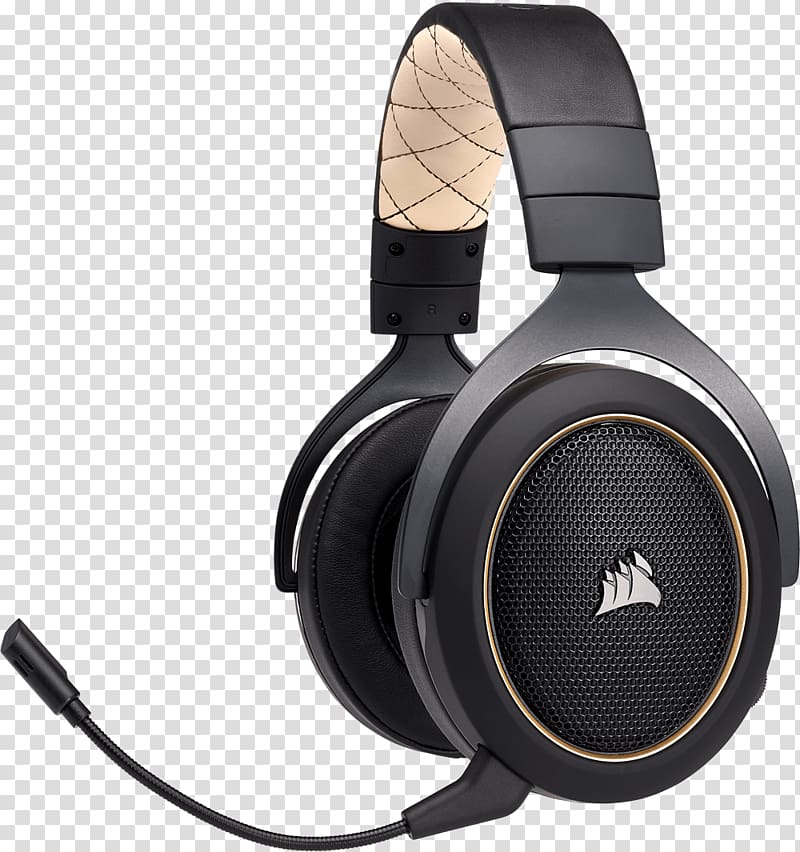 Corsair HS70 Wireless Gaming Headset with 7.1 Surround Sound Corsair Gaming HS70 Wireless Headphones Corsair Components, low carbon life transparent background PNG clipart