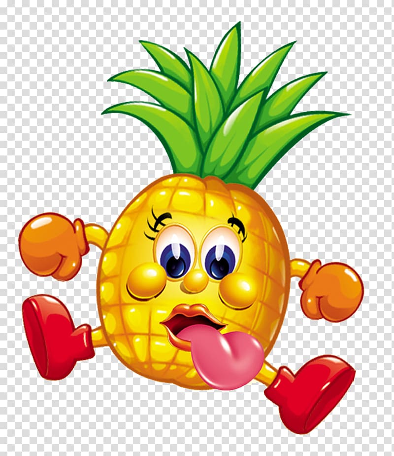 Pineapple Cartoon Auglis, pineapple transparent background PNG clipart