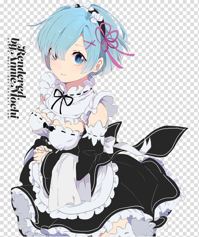 Re:Zero − Starting Life in Another World Anime Isekai Cosplay T-shirt, rem transparent background PNG clipart