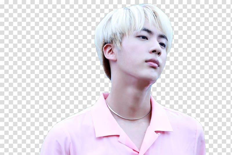 Jin BTS BigHit Entertainment Co., Ltd. Layered hair Hair coloring, kpop transparent background PNG clipart