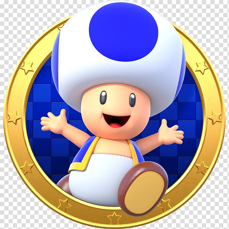 blue Super Mario mushroom illustration, Mario Party Star Rush Mario Party 8 Super Mario Bros., 25 transparent background PNG clipart