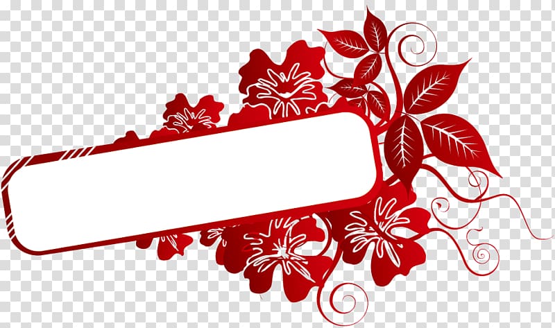 red floral greeting , Euclidean Cherry blossom, cherry blossom frame transparent background PNG clipart