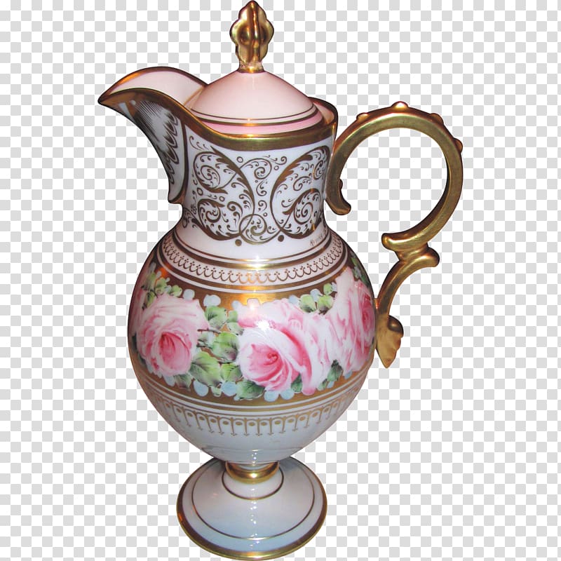 Jug Vase Porcelain Pitcher Mug, porcelain pots transparent background PNG clipart