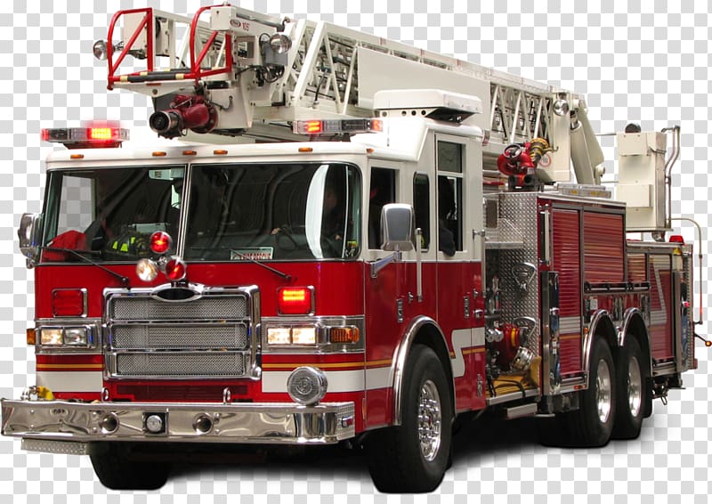 Fire truck transparent background PNG clipart