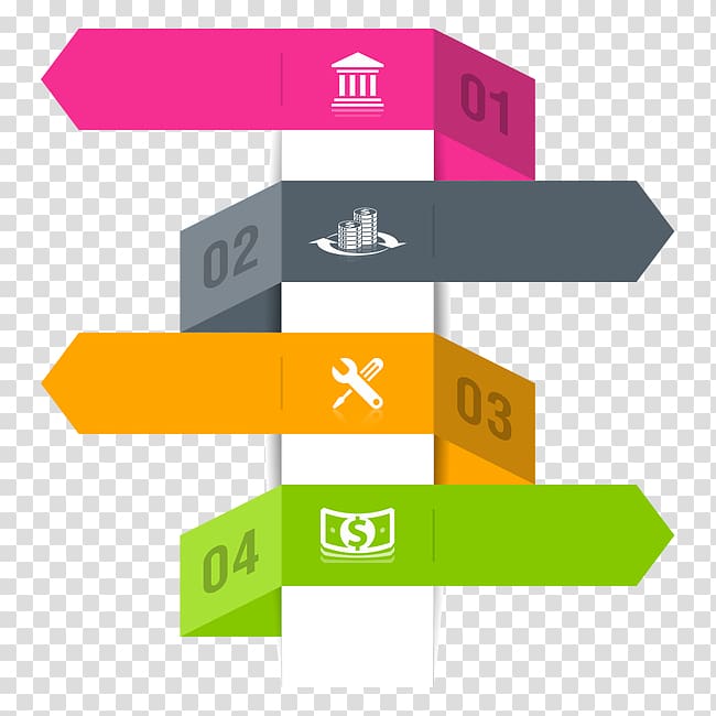 assorted-color signage illustration, Infographic , PPT element transparent background PNG clipart