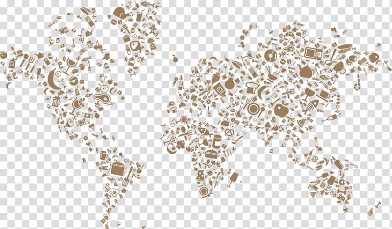 Food World map , world map transparent background PNG clipart