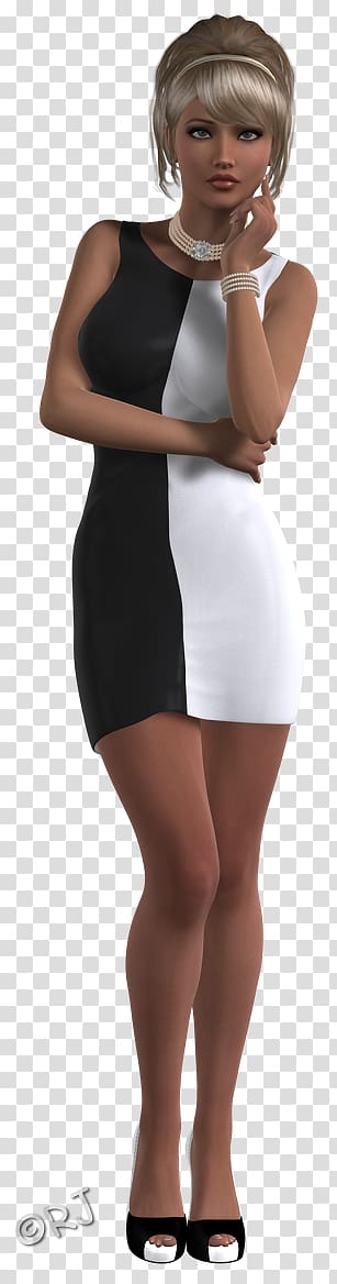 Little black dress Shoulder, fashion runway transparent background PNG clipart