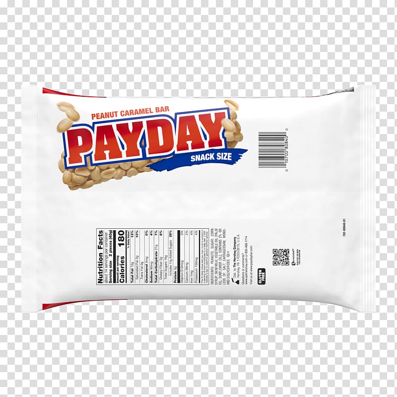 Chocolate bar PayDay Candy bar Caramel, candy transparent background PNG clipart