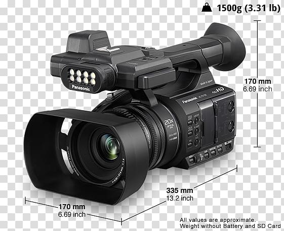 Panasonic Camcorder Video Cameras Professional video camera, Camera crane transparent background PNG clipart