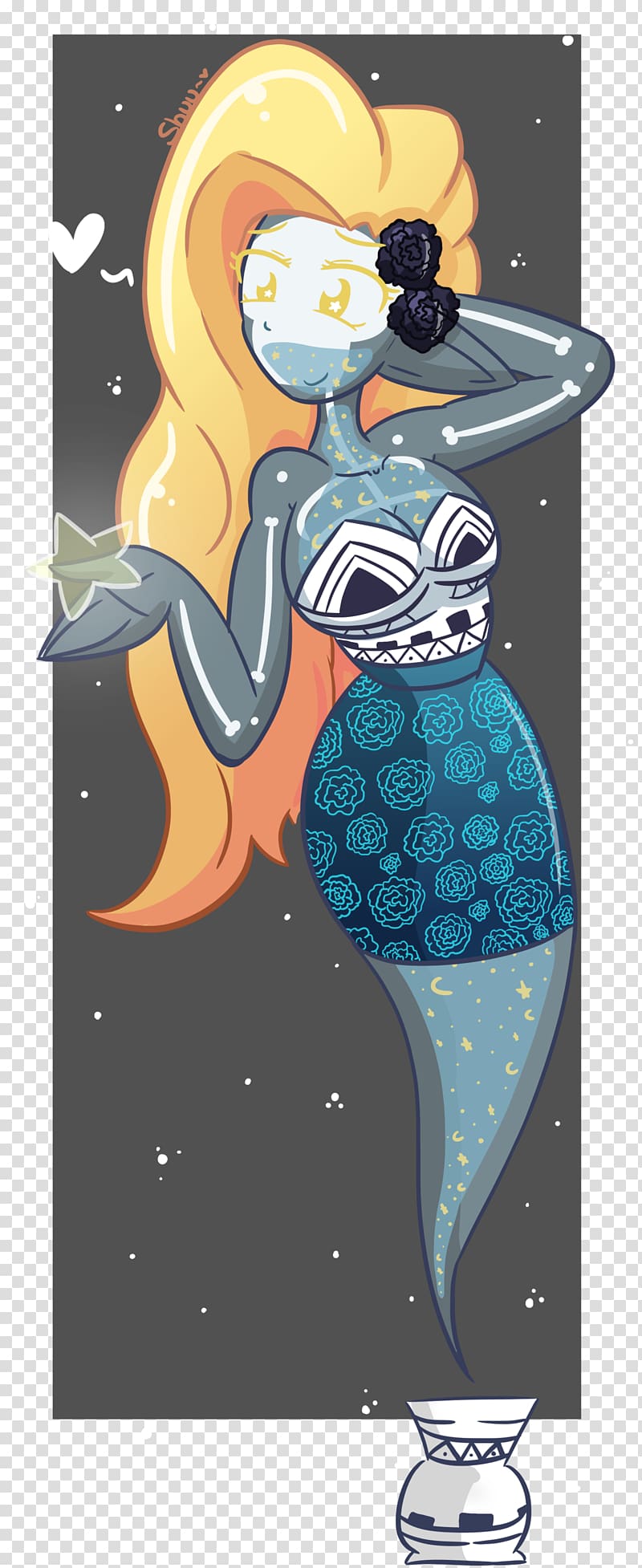 Mermaid Cartoon Merman, shining bright transparent background PNG clipart