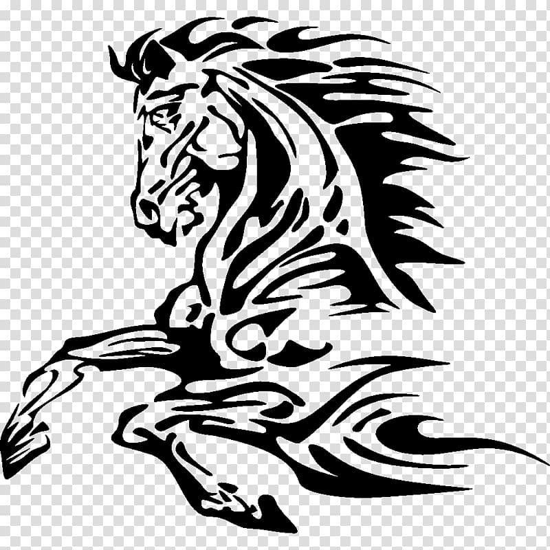 American Paint Horse Mustang Equestrian Jumping Stencil, virgo transparent background PNG clipart