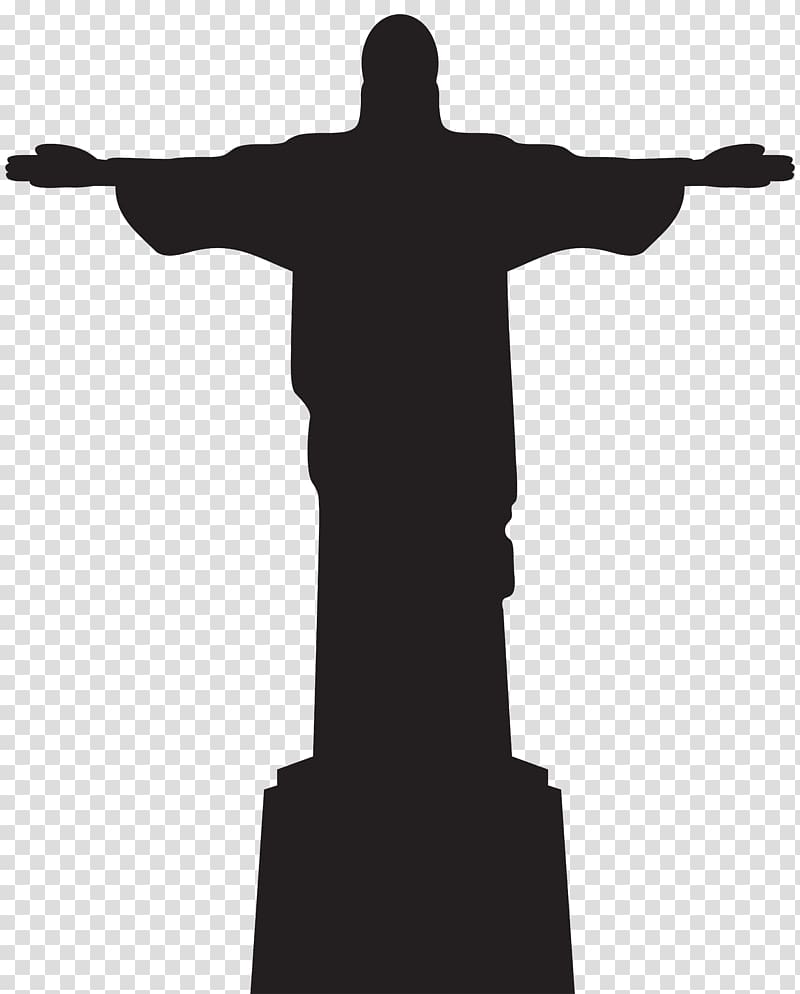 Christ the Redeemer , Christ the Redeemer Corcovado Statue, Jesus Christ Statue Silhouette transparent background PNG clipart