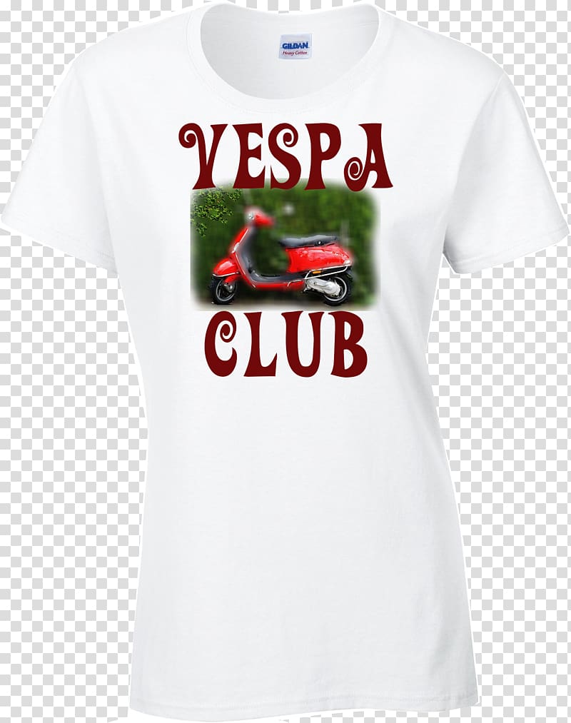 T-shirt Bluza Merchandising Sleeve Cotton, Vespa club transparent background PNG clipart