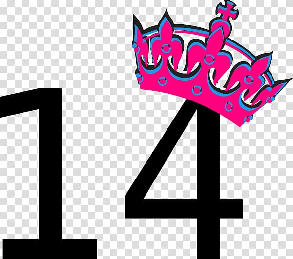 Tiara , Number 14 transparent background PNG clipart