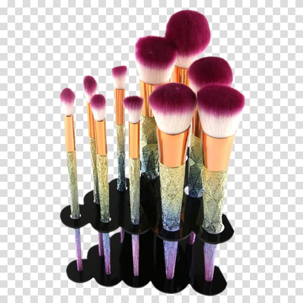 Cosmetics Makeup brush Paintbrush Make-up, makeup brushes transparent background PNG clipart