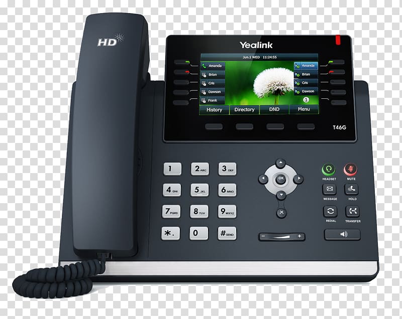 Yealink SIP-T46S VoIP phone Yealink SIP-T23G Telephone Yealink SIP-T42S, others transparent background PNG clipart