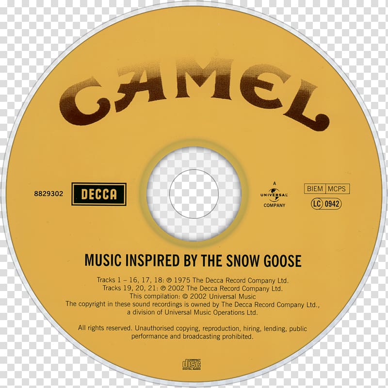 Compact disc Moonmadness Camel The Snow Goose Album, Snow Goose transparent background PNG clipart