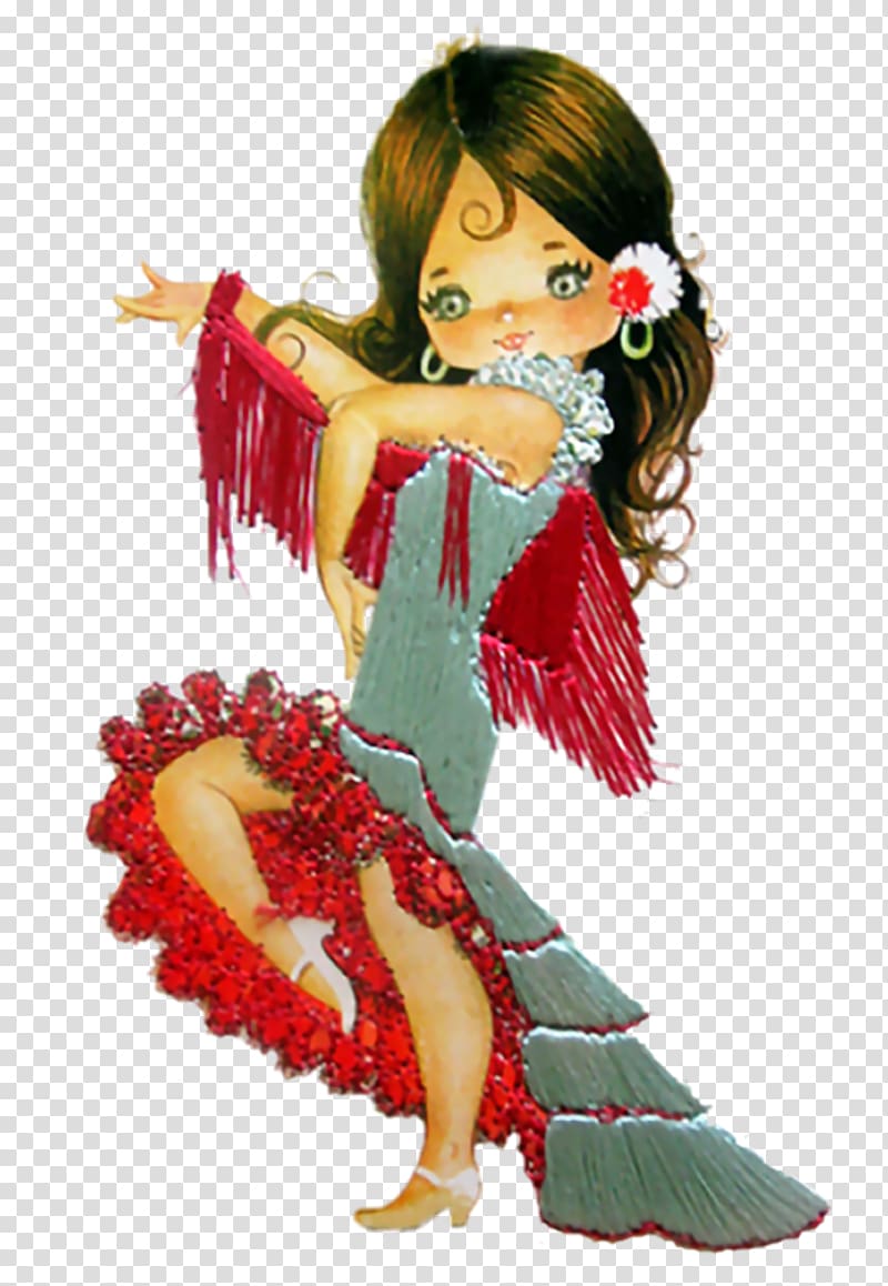 Post Cards Dance Flamenco Doll, doll transparent background PNG clipart