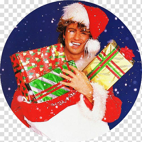 George Michael Wham! Last Christmas Christmas music, Santa Drunk transparent background PNG clipart