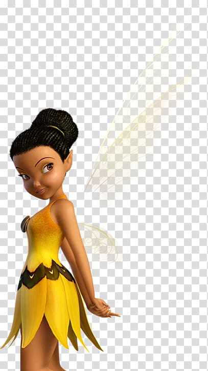 fairy wearing yellow dress illustration, Disney Fairies Iridessa Tinker Bell Vidia Silvermist, youtube transparent background PNG clipart