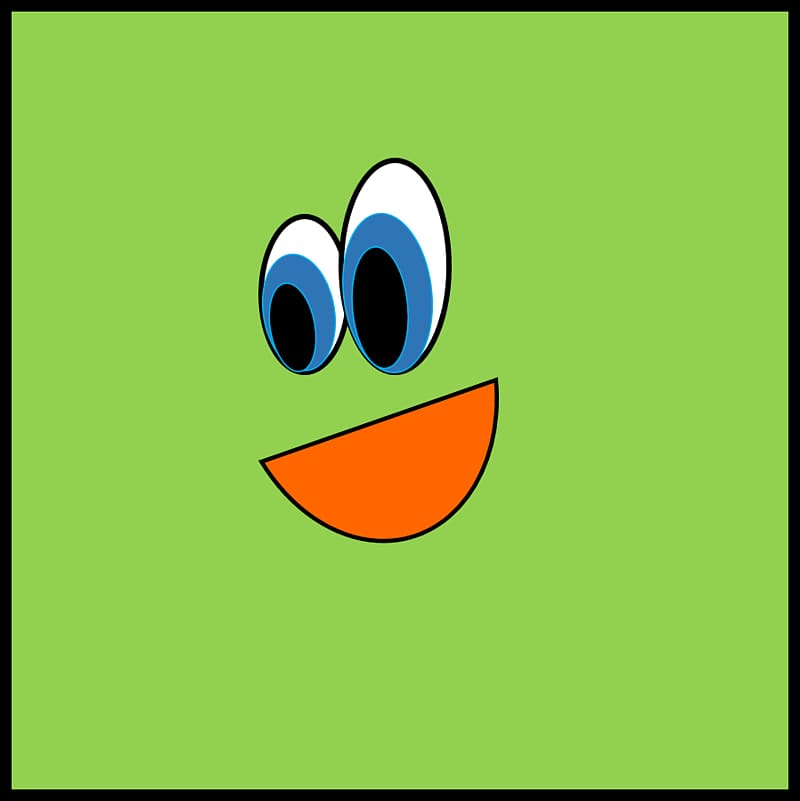 Amphibian Smiley Logo Happiness Font, Square Shape transparent background PNG clipart