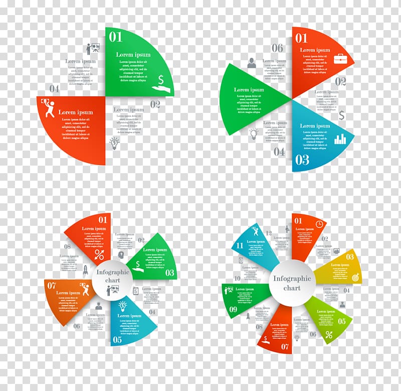 Infographic Circle Pie chart, business pie chart transparent background PNG clipart