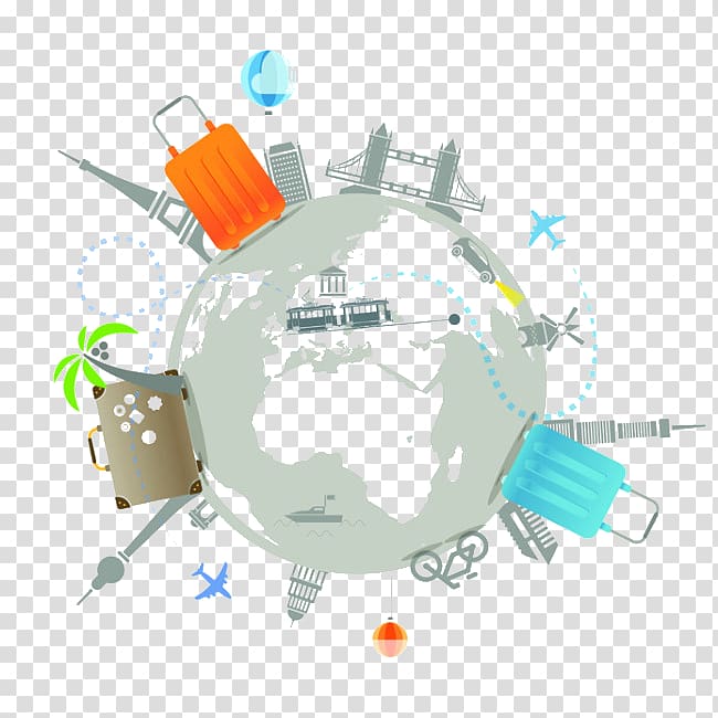 illustration Illustration, Creative Travel transparent background PNG clipart