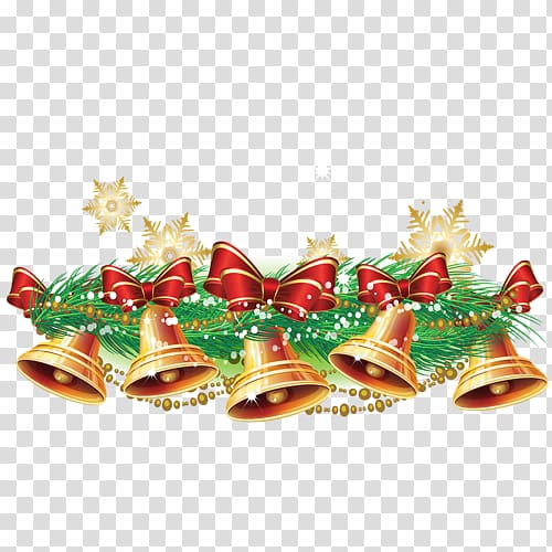 Christmas Jingle bell , Christmas bells background decoration transparent background PNG clipart