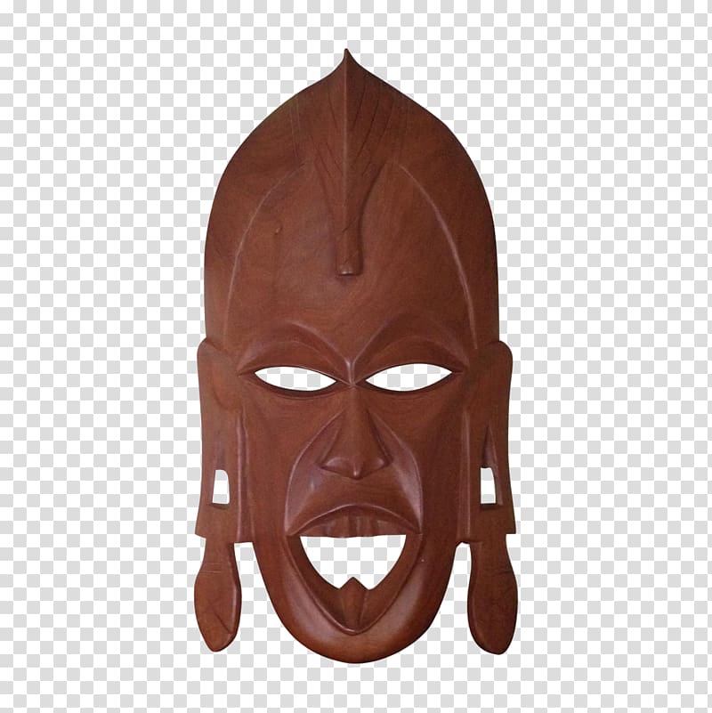 Traditional African masks African art Wood carving Tribal art, mask transparent background PNG clipart