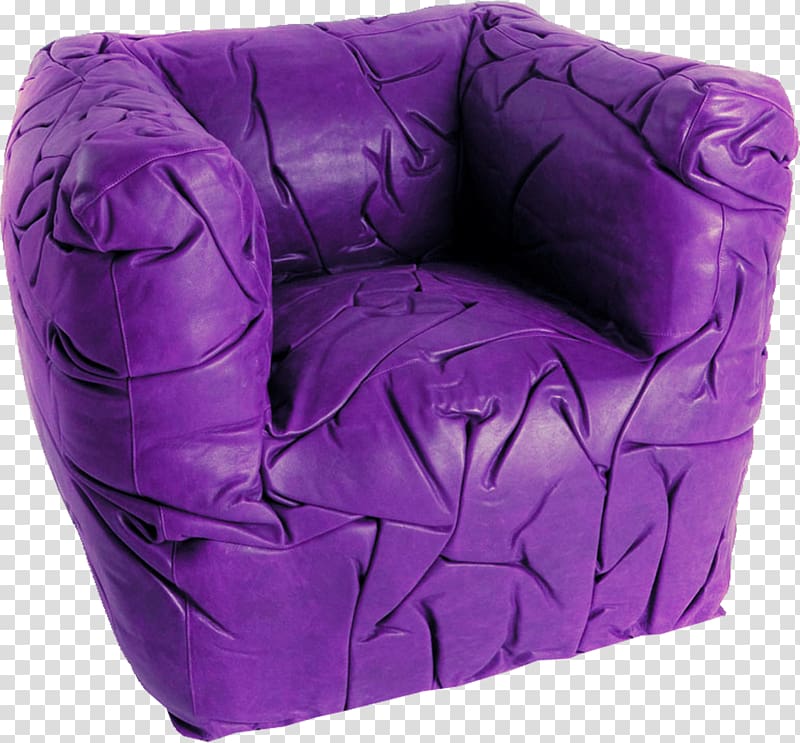 Couch Furniture Wing chair Sponge, Purple texture single sofa material free to pull transparent background PNG clipart
