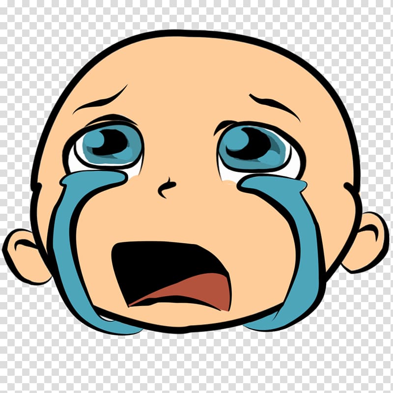 Smiley Crying Emoticon , Crying Baby transparent background PNG clipart