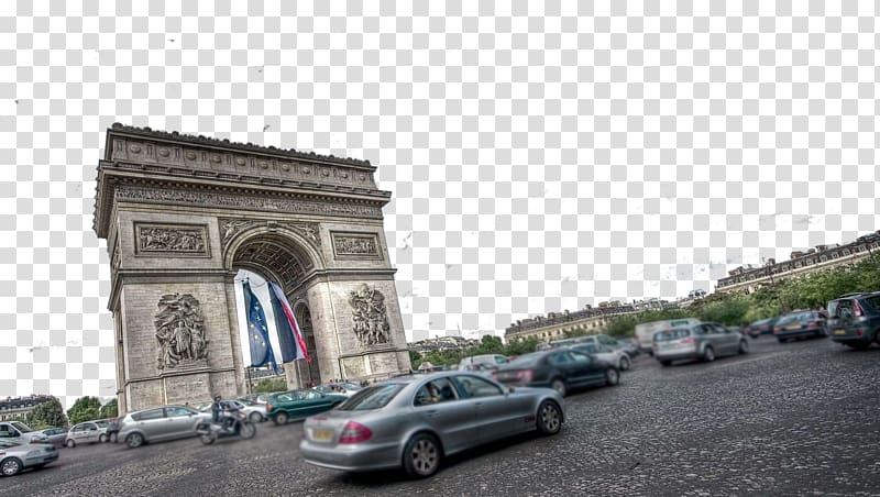 Champs-xc9lysxe9es Arc de Triomphe Musxe9e du Louvre Place de la Concorde , Paris, France Arc de Triomphe five transparent background PNG clipart