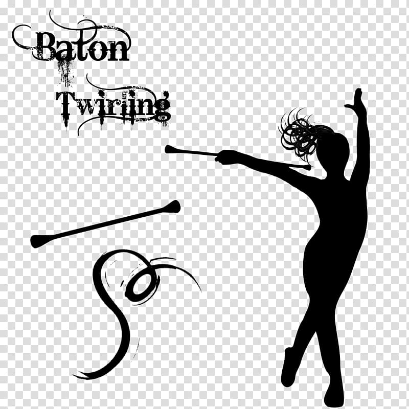 twirling baton clipart