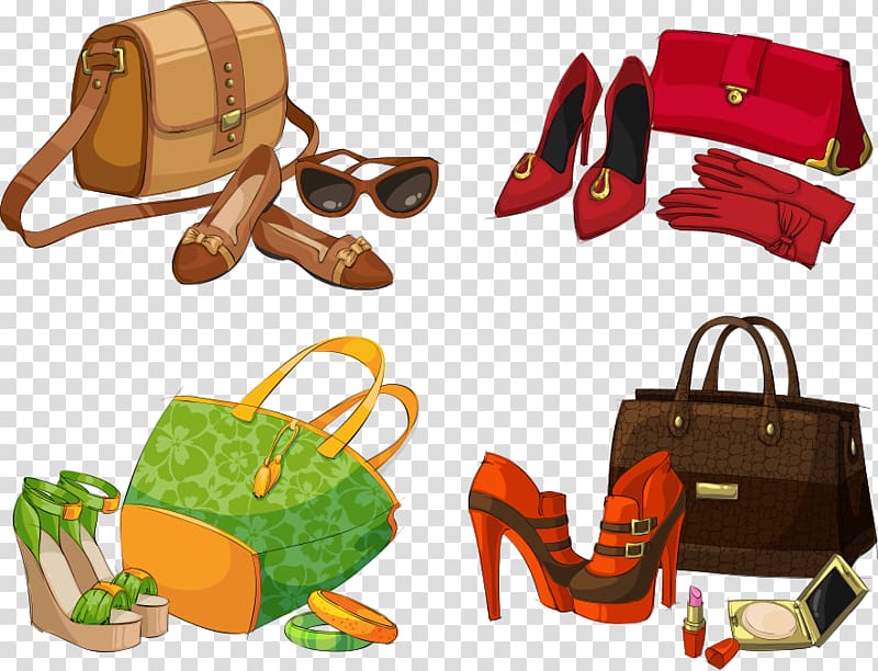 Fashion accessory Handbag Shoe, Ms. shoes and bags transparent background PNG clipart