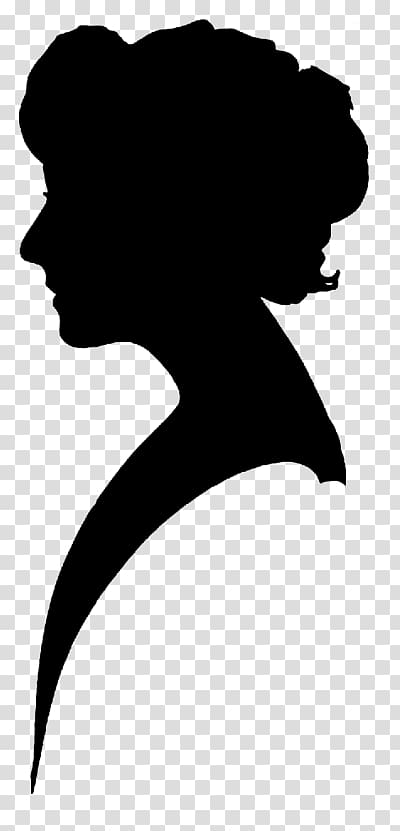 Victorian era Silhouette Woman , Silhouette transparent background PNG clipart